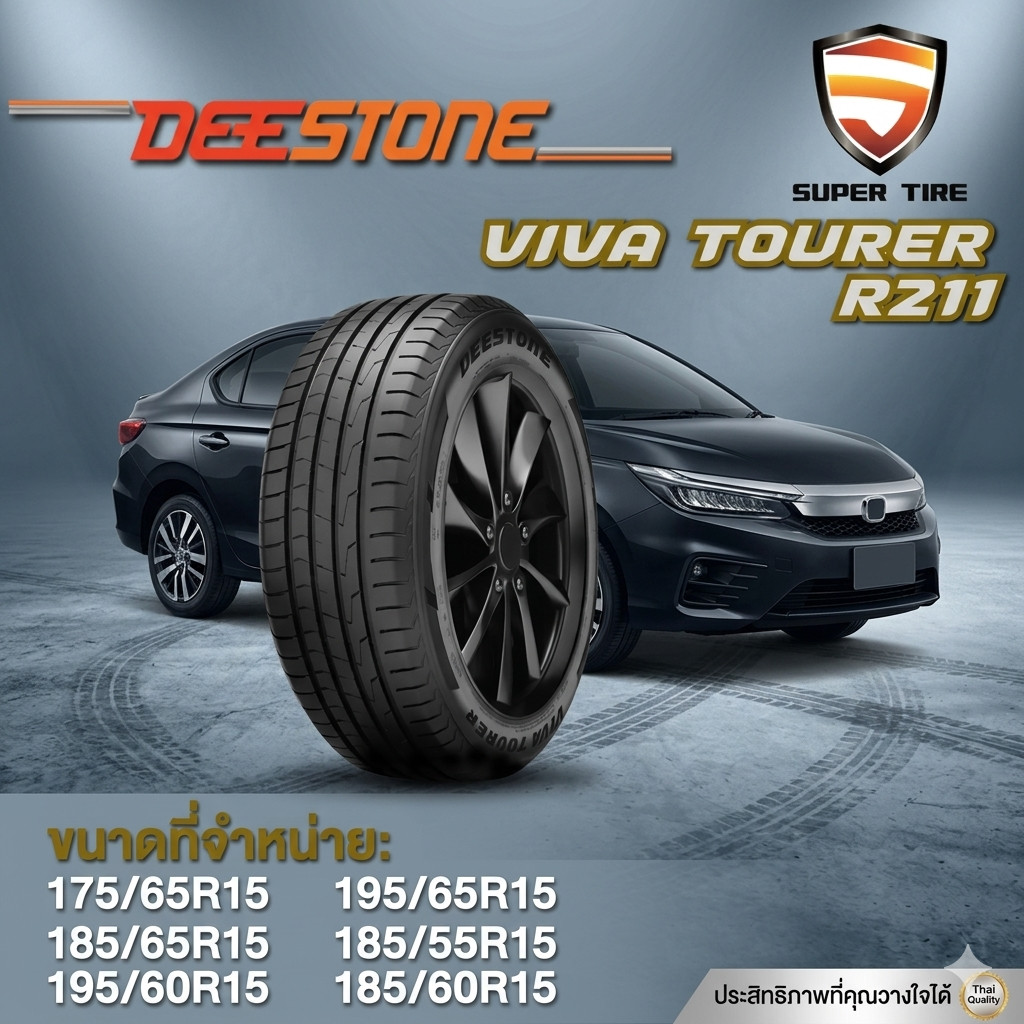 DEESTONE R211 ขนาด175/65R15 ,185/65R15 ,195/60R15 ,195/65R15 ,185/55R15 ,185/60R15 ยางรถยนต์