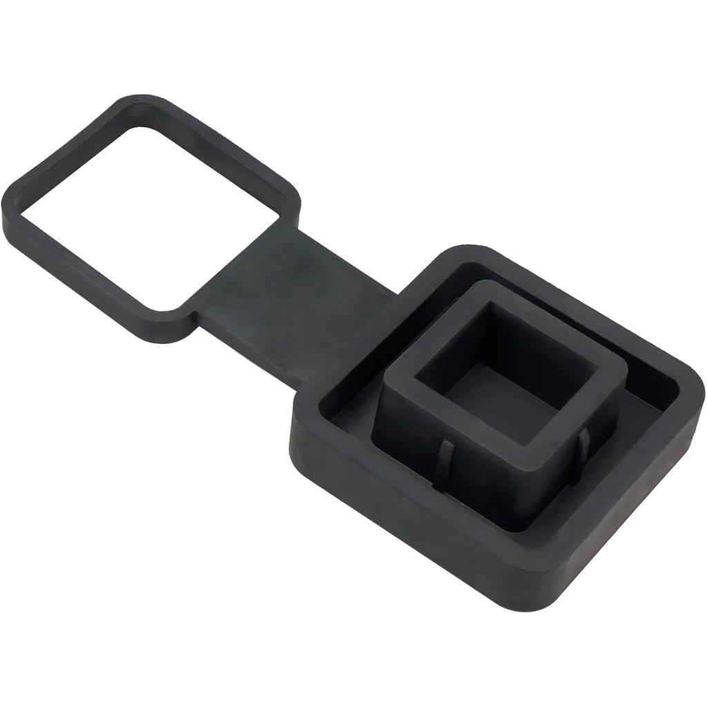 Heavy Duty 2" Black Trailer Hitch Cover สําหรับ 2 "Trailer Hitch Receivers