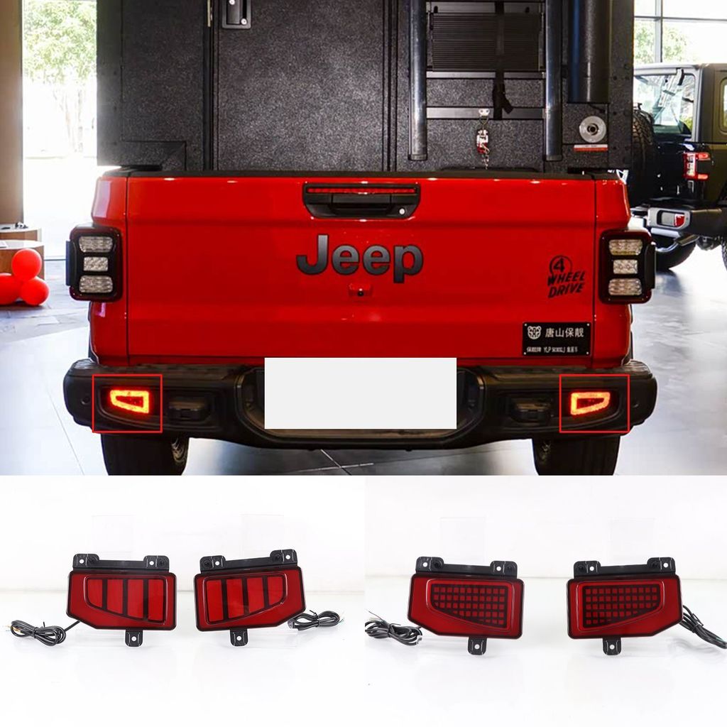 สําหรับ Jeep Gladiator 2019-2025 ไฟ LED กันชนด้านหลัง