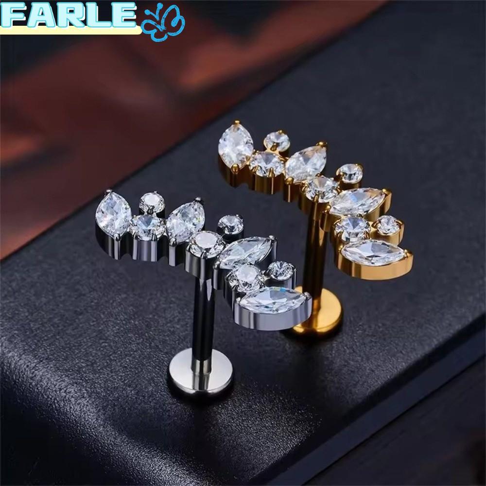 FARL Helix Piercing สำหรับผู้หญิง วัสดุ Marquise CZ และ G23 Titanium