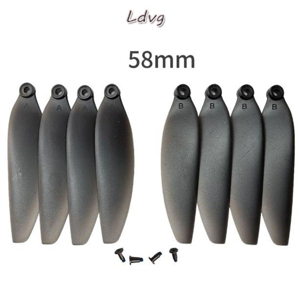 LDVG รีโมทคอนโทรล Drone อะไหล่,พลาสติกสีดําพับใบพัด, Universal 58 มม./66 มม.Quadcopterอะไหล่สําหรับ 