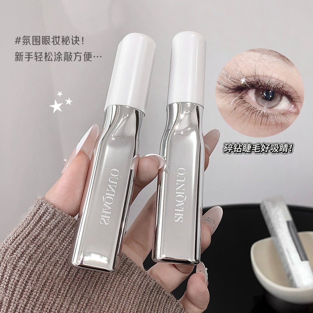 SHAQINUO SHAQINUO Diamond Shining มาสคาร่าเพชร Shining Fairy Tears กันน้ํา Sweatproof Stage แต่งหน้า