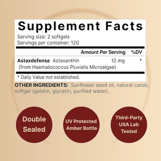 พร้อมส่ง NatureBell Astaxanthin 12mg 240 Softgels Strongly Promotes Skin & Joint Health