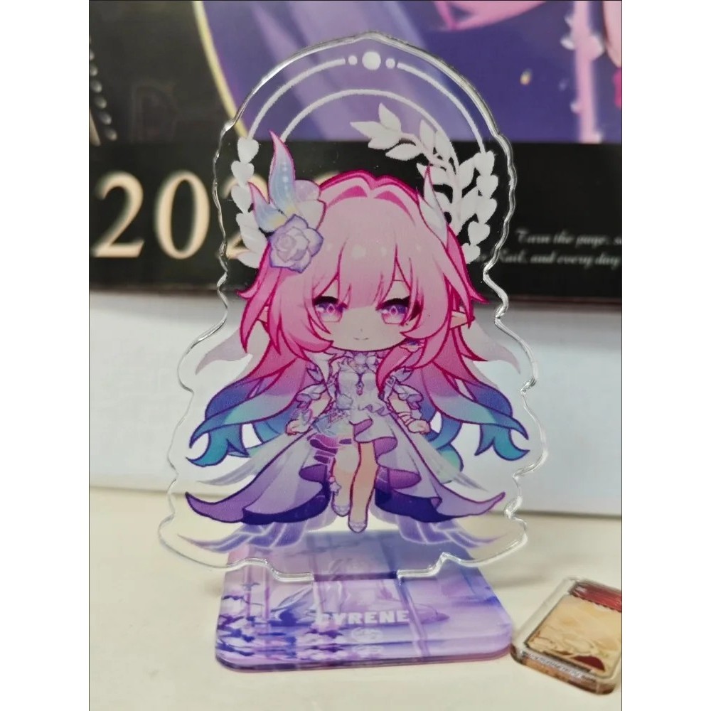 Standee Honkai Star Rail Cyrene 6 ซม.อะคริลิคสองด้าน Mica รุ่นโต๊ะศึกษาตกแต่งของขวัญอะนิเมะเกม HSR C