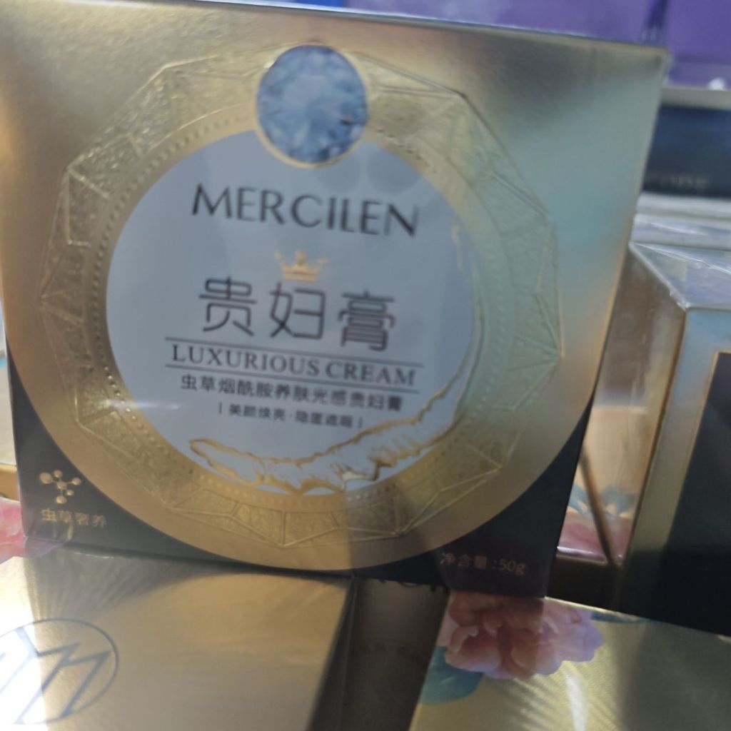 ✨ร้านแนะนํา✨ผู้ชาย Mengxi Blue Cordyceps Niacinamide Nourishing Skin Light Sensation Lady Cream, Deep Moisturizing, Anti-Wrinkle, แต่งหน้า 4.22