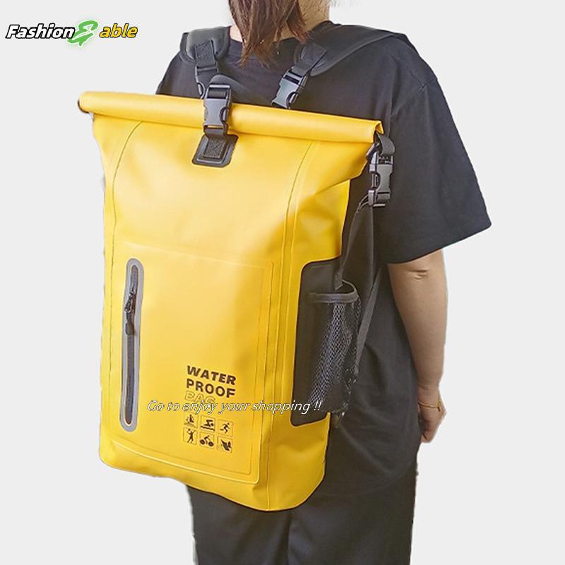Fashion.shop03 กลางแจ้งกันน้ํา Bapa 25L ความจุสูง Drybag กระเป๋าเดินป่า Ba Pa ความจุขนาดใหญ่ Camping