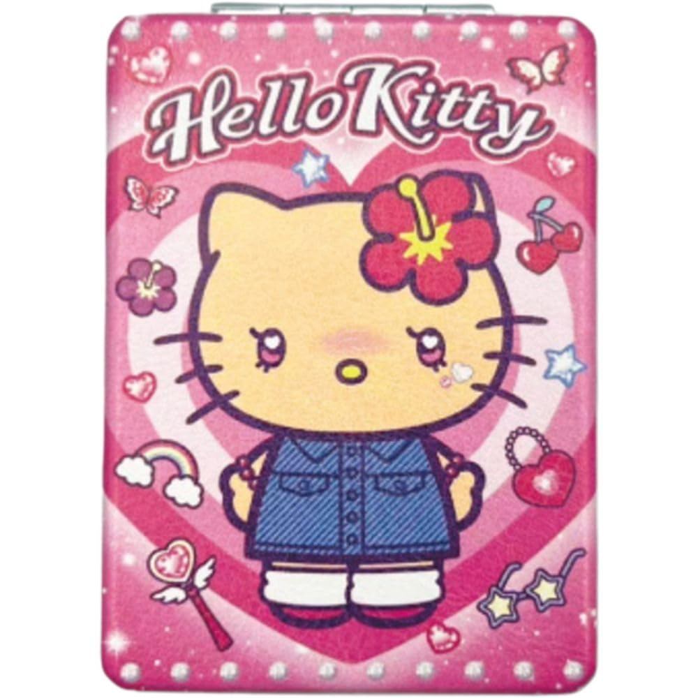 Sanrio Gyaru Series 3 Hello Kitty Y2K Folding Makeup Mirror Black/White/BrownDirect From Japan
