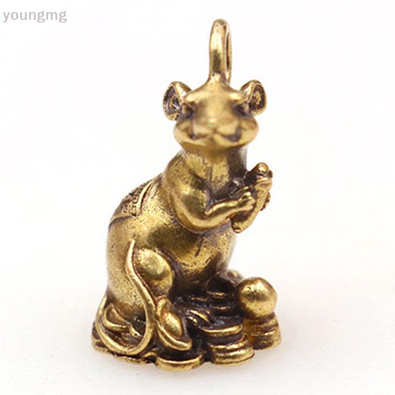 [YG] 2020 ของขวัญปีใหม่ Luy หนูปีโต๊ะตกแต่งทองแดงความมั่งคั่งหนูตุ๊กตา
  ไทย