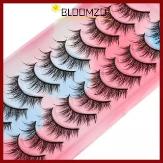 จัดส่งจากประเทศไทยBLOOMZO 10 คู่คอสเพลย์ Lashes Wispy Natural Cat-Eye แต่งหน้า Dramatic Fairy Clusters อะนิเมะ Lashes
