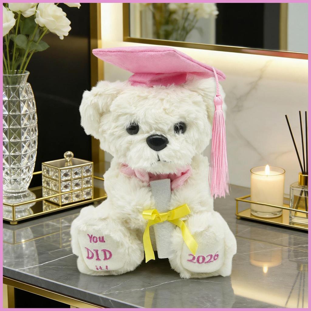 Graduation Bear Graduation Keepsake ตุ๊กตาสัตว์นุ่มของเล่น 2026 High School สําเร็จการศึกษาหมี Plush สําหรับ shinth