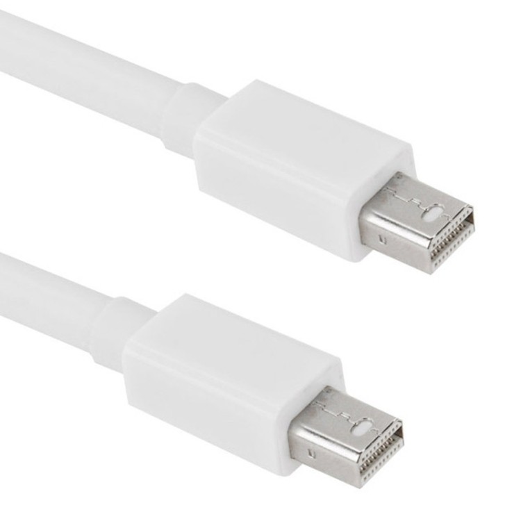 สาย Mini DP DisplayPort ใหม่สําหรับ Apple iMac MacBook Pro ความยาว: 2 ม. (สีขาว)