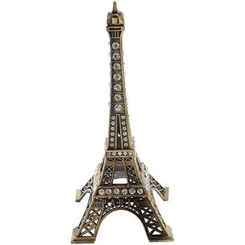 Taotenish EIFFEL Tower ตุ๊กตาโลหะ Paris EIFFEL Tower รูปปั้นเครื่องประดับขาตั้ง Vintage รุ่น Decor -