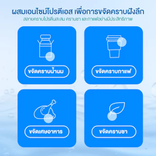 เม็ดฟู่ล้างรีเทนเนอร์ 32 ชิ้น 4 รสชาติ เม็ดฟู่ล้างรีเทนเนอร์ ฟันปลอม ขจัดคราบ 99% กลิ่นสะอาด มี อย.