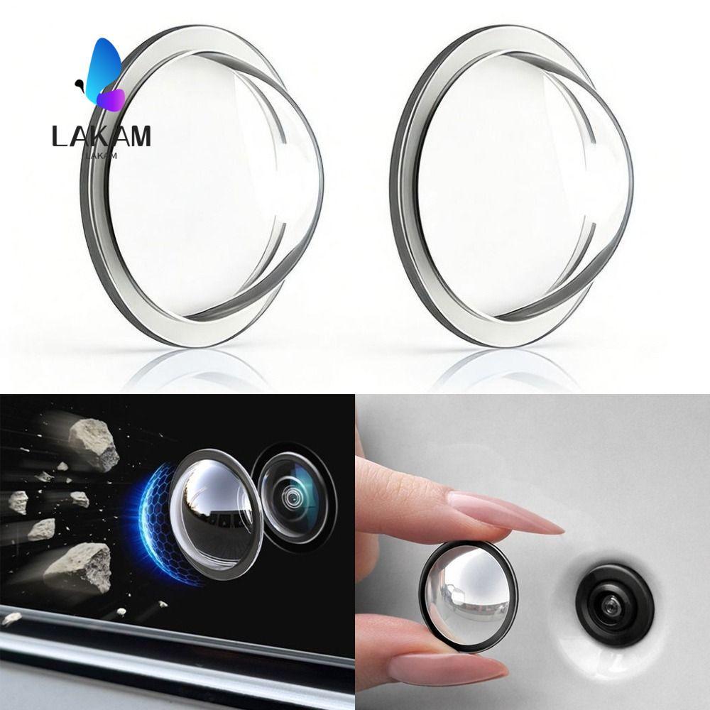 LAKAM ฝาครอบเลนส์กล้องทรงกลมพีซี กันน้ํา กันฝน สําหรับ Tesla รุ่น 2/4 ชิ้น