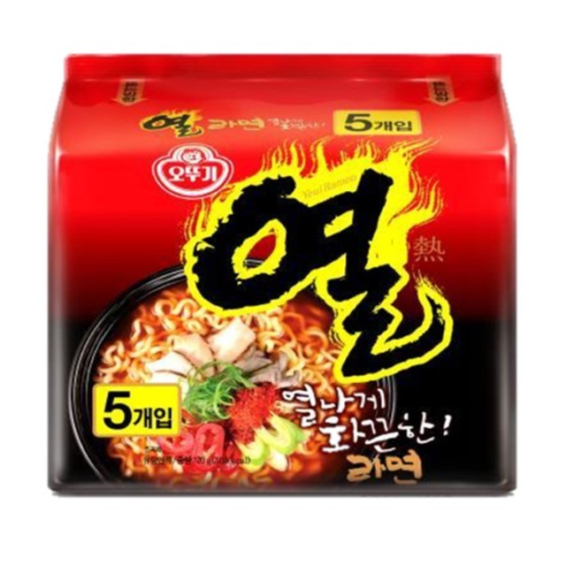 โอโตกิ ราเมนหมูต้มยำ(Ottogi Ramen Yeul 120g. Pack5)