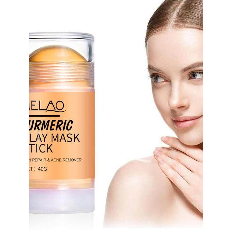 MELAO มาส์กโคลนขมิ้น Stick Mask Stick ทําความสะอาดผิวหน้า Solid Mask Stick Smear ประเภท MELAO ขมิ้นม