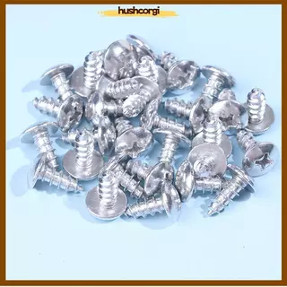 [hushcorgi] 30 ชิ้น/Pa M5*12 มม.อลูมิเนียมอัลลอยด์รถจักรยานยนต์ Cross Head Self Tapping Bolts สกรู Nut หัวกลมเส้นผ่านศูนย์กลางใหม่สต็อก
