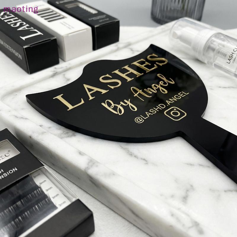 [เหมา] Salon Lash Artist Handheld Photo Prop อุปกรณ์เสริมสื่อสังคมสําหรับการสร้างเนื้อหาอินเทรนด์น้ํ