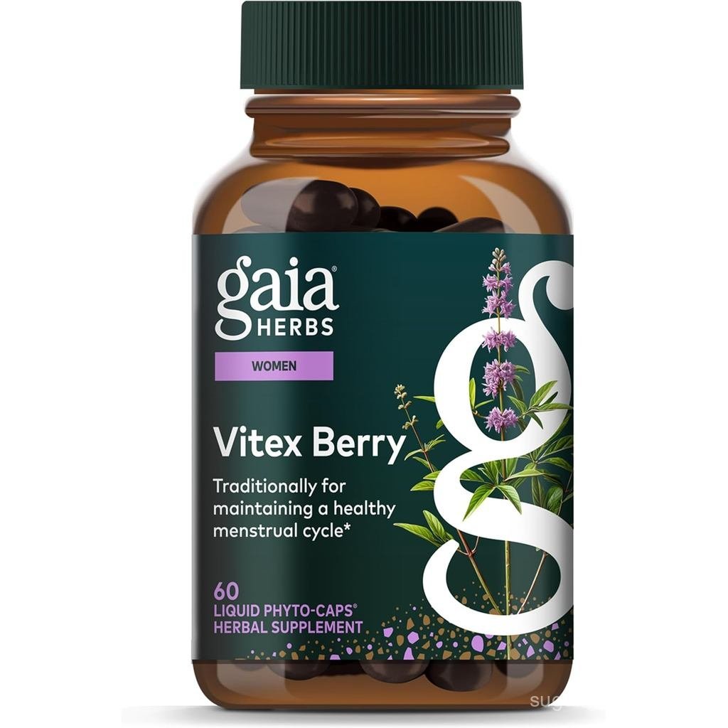 Gaia Herbs Vitex Berry Vitex แบบดั้งเดิมใช้เพื่อพอร์ตสมดุลสําหรับผู้หญิง & ประจําเดือนเพื่อสุขภาพ* 6