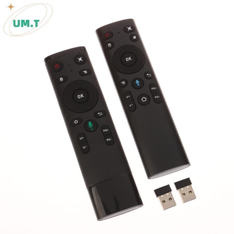 UM.T 2.4G รีโมทคอนโทรลเสียงไร้สาย Gyroscope Controller พร้อมตัวรับสัญญาณ USB Q5 Air เมาส์ระยะไกลสําห