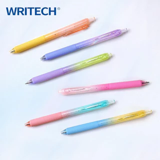 Writech ปากกาเจลแบบกด "Nebula" W-0163 ขนาด 0.7 มม. รุ่นเสียงกดเงียบ หมึกน้ำเงิน แห้งไว (ราคา 1 ด้าม)