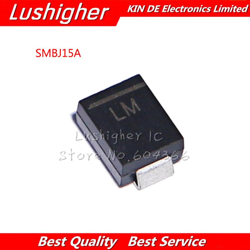 20 ชิ้น 600W SMB DO-214AA VS ไดโอด SMBJ15A SMD T