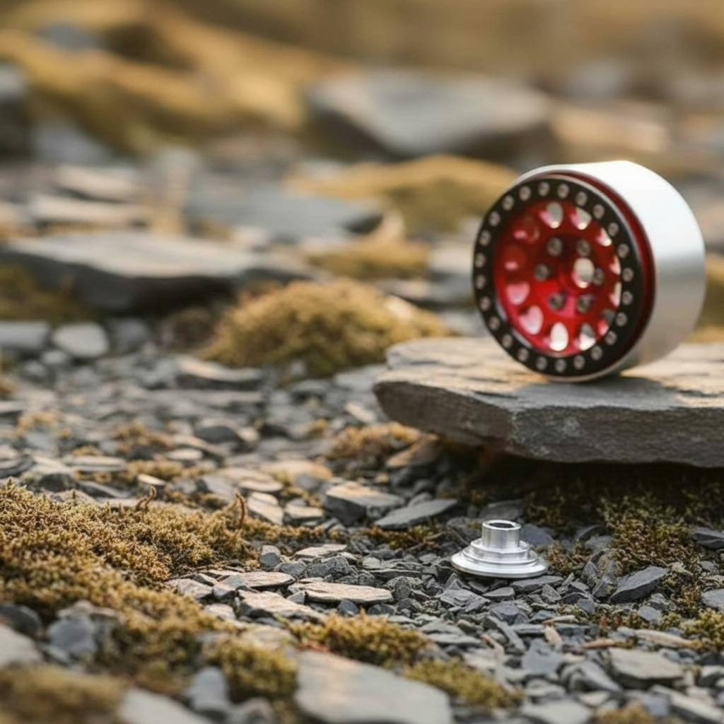 Machined 1.9 นิ้ว Beadlock ล้อ Universal Fit 1/10 Scale Crawler ล้อ Hard Anodized