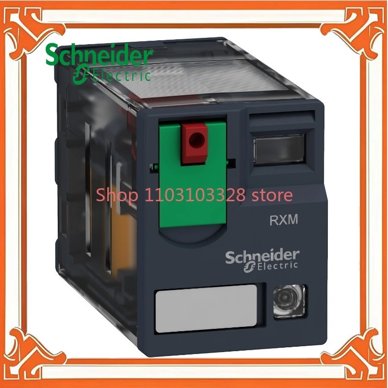 RXM4AB2B7 รีเลย์ Schneider Miniature, 4 C/O 24 V AC 6 A, พร้อม LED, รีเลย์ระดับกลางแบบปลั๊กอิน