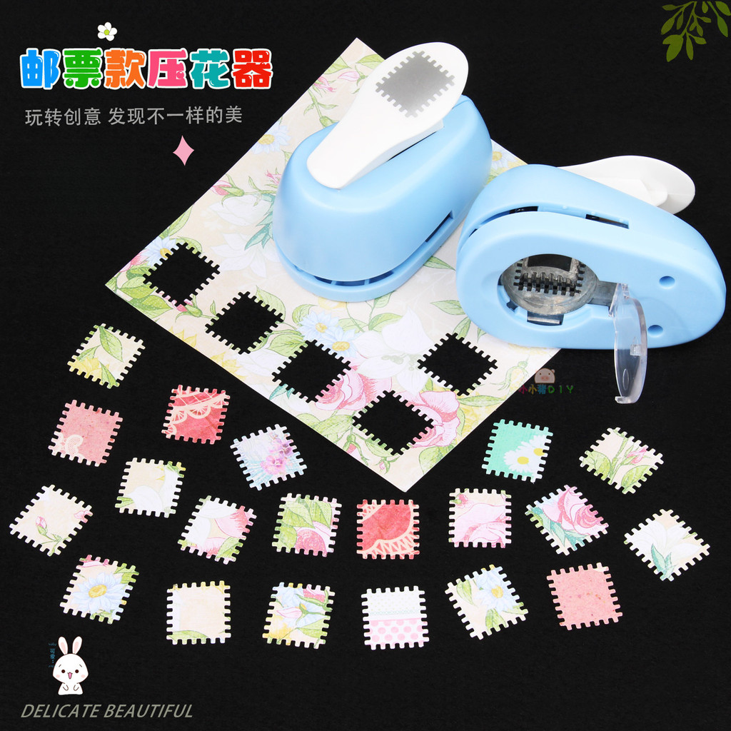 [คลังสินค้าพร้อม] แสตมป์ประหยัดแรงงาน Embosser Square Perforated Lace Frame Puncher คู่มือ diy Punch