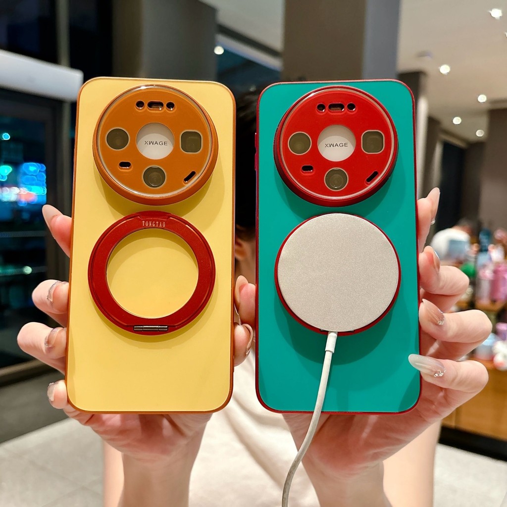 ตัวยึดการบีบอัดประสิทธิภาพสูง Frosted เหมาะสําหรับ Huawei mate 60 70 pro+80 pro max เคสโทรศัพท์สีตัดกัน Dopamine เคสป้องกัน
