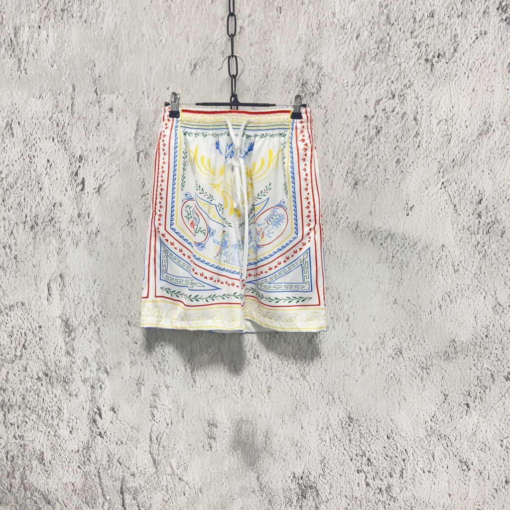 HAUP CASABLANCA Vacation Hawaiian Versatile Bermuda Shorts Sicilian Style Hawaiian Casual Shorts