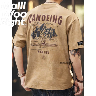 เสื้อ เสื้อผ้าผู้ชาย วินเทจ เทรนด์ใหม่ สไตล์สตรีท Oversize Woo Right COD จัดส่งตลอด 24 ชั่วโมง งานเกรดพรีเมียม งานเกรด A