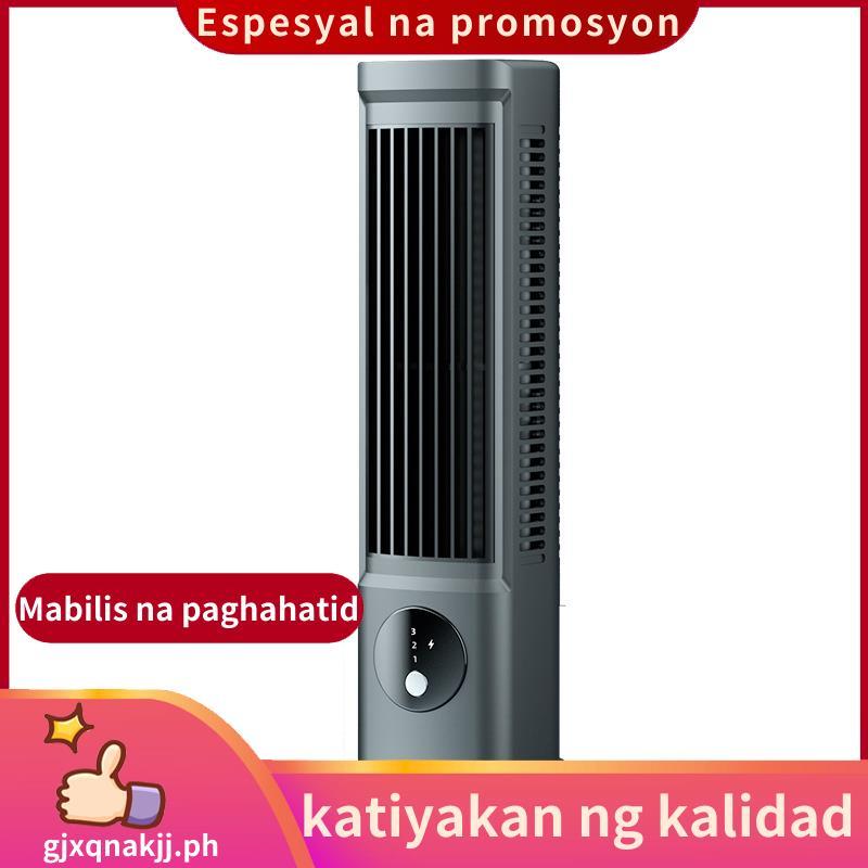 Desktop Bladeless Fan Silent Table Tower Fan USB ชาร์จ 3 ความเร็ว (สีดํา).gjxqnakjjph