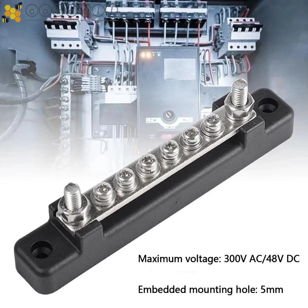 CORDELL Power Distribution Block, 12V กันน้ําขั้วไฟฟ้าบล็อก,อุปกรณ์เสริม 10 Way M6 Stud 1/4 นิ้ว Stu