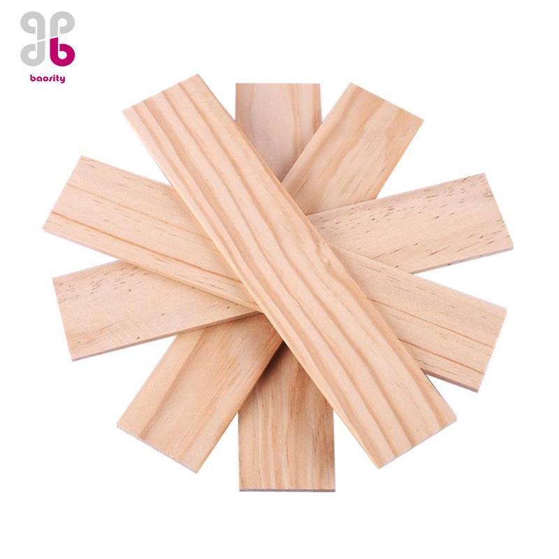 [Baosity] Pine Wood Craft Strips แท่งไม้สําหรับทําอุปกรณ์ประกอบฉากภาพโมเดลอาคาร 9.84