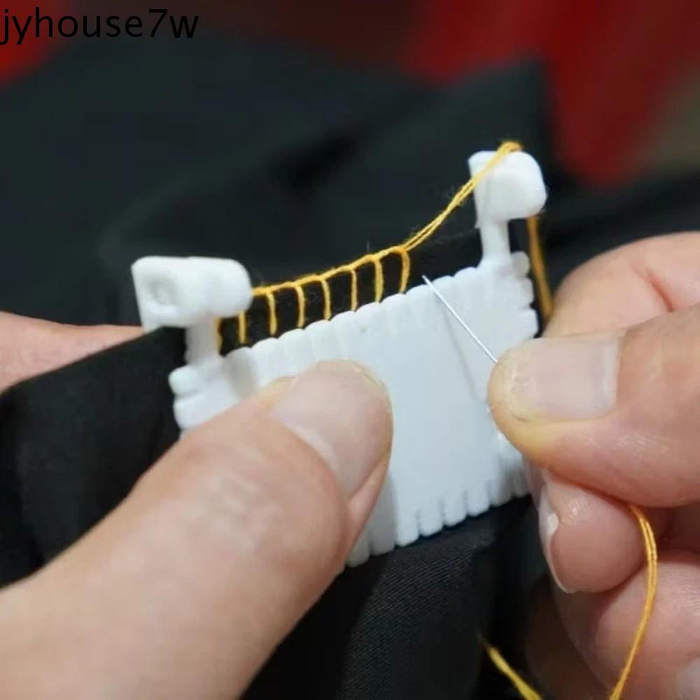 JYHOUSE Seam Guide Clip, Easy-To-Grip Handle ที่แม่นยํา 1.5-4 มม. Quilting เย็บเครื่องมือ, เครื่องมือเย็บผ้าเริ่มต้นพลาสติก Multi-Functional Hemming เครื่องมือวัด Crafting