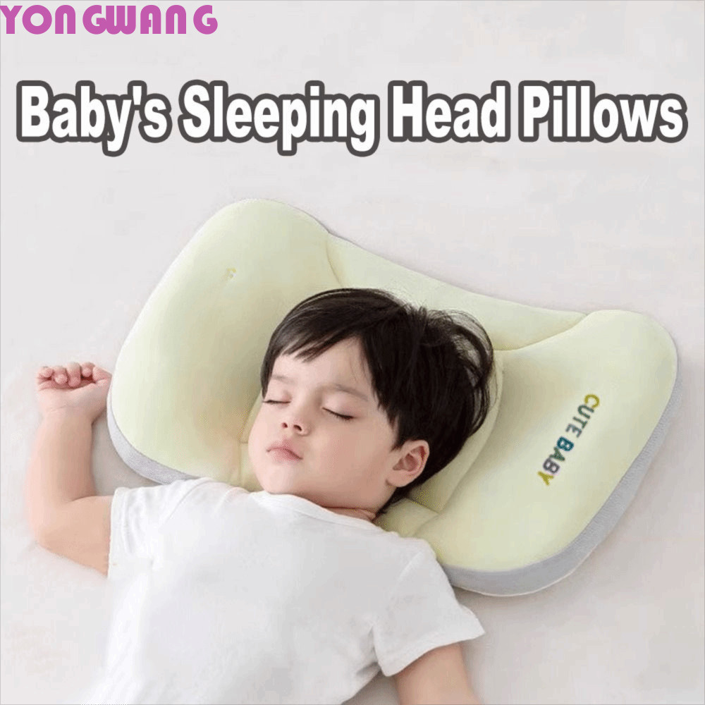 YONGWANG66HR Вabys Sleeping Cushion, ผ้าเย็นสองด้านเด็กคอสนับสนุนหมอน,สําหรับ 1-12 ปีนุ่ม Breathable