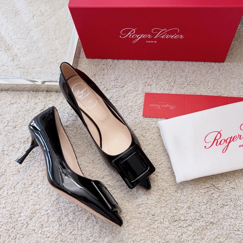 2025.1.31-6.5cm Heel R Home Classic Viv in the city Patent Leather Pointed Toe Shoes/High Heels