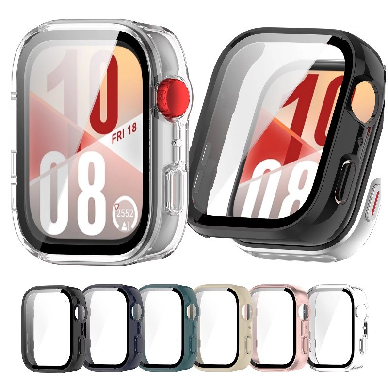 ป้องกันหน้าจอสําหรับ Huawei Watch Fit 5Pro 4Pro 5 4 Hard PC กันชนกระจกนิรภัยสําหรับ Huawei Watch Fit 5 4 Pro สมาร์ทนาฬิกาเกราะป้องกันอุปกรณ์เสริม