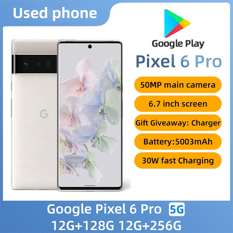 SmartPhone Google Pixel 6 Pro การรับประกันโทรศัพท์มือสองขนาด 6.7 นิ้ว Murah