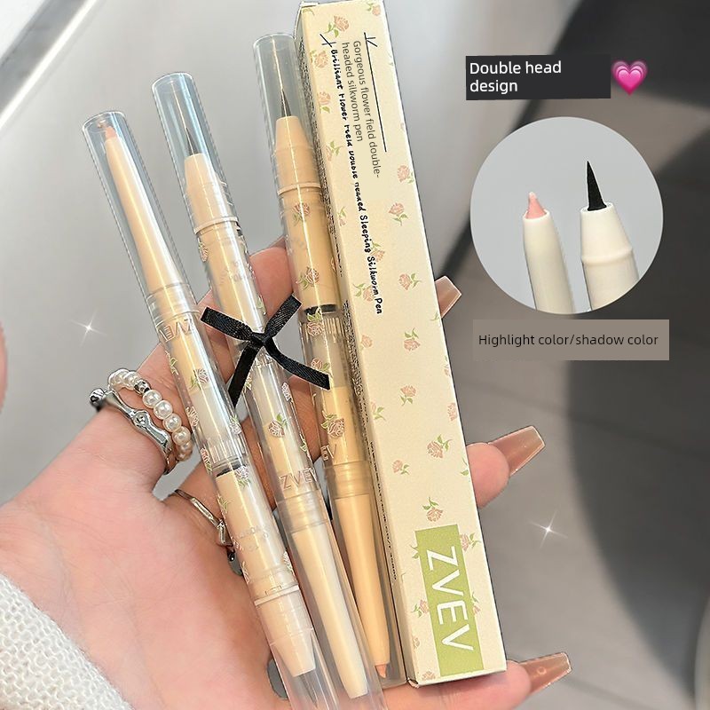contour คอนทัวร์ 9.9 Two Female Double-Headed Lying Silkworm Pens Two-In-One Waterproof Sweat-Proof 