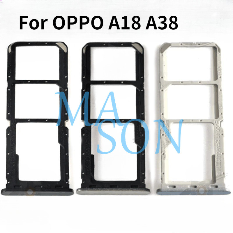 สําหรับ OPPO A18 CPH2591 / A38 CPH2579 ซิมการ์ดถาดผู้ถือการ์ด Reader SD Slot อะแดปเตอร์อะไหล่