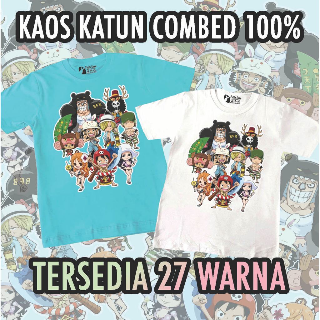 KATUN One P1ece OP01 เสื้อยืดเด็กผ้าฝ้าย 30s แขนสั้น UNISEX นําเข้าส่งออกทันที