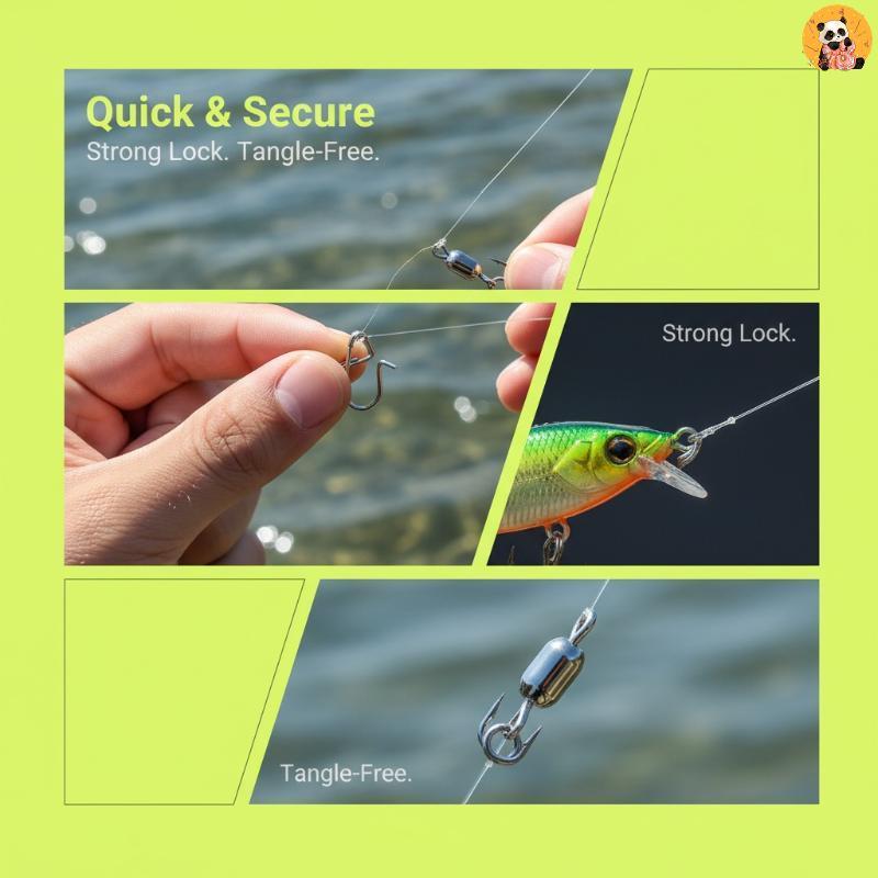 [CO] คลิปสแน็ปตกปลา Crankbait Connectors ชุด Qui Change Lure Snaps สําหรับ Anglers Rapid Rig Swap in