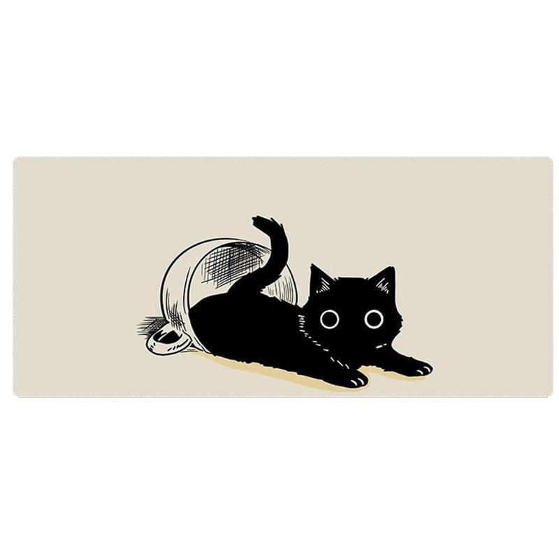 แผ่นรองเมาส์ขนาดใหญ่ Black Cat ขนาด 800x300x3 มม. (K094223)