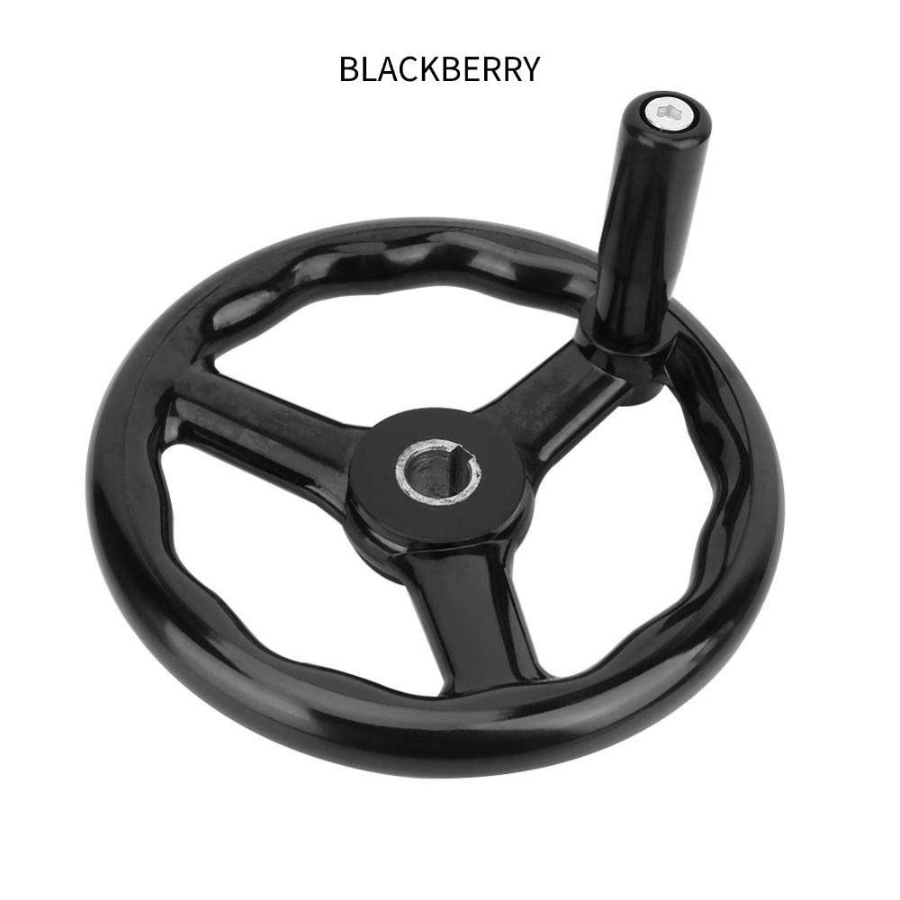 แบล็คเบอร์รี่ 3 ล้อกลึงซี่ แฮนวีล สีดํา เบกาไลท์ สําหรับ|เครื่องมือ EASY TO INSTALL 200mm/7.9in สําห
