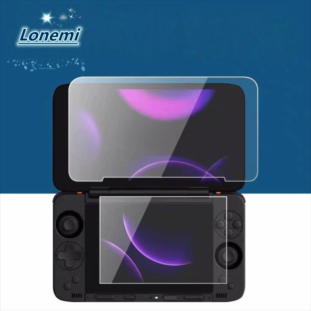 ตัวป้องกันหน้าจอ LONEMI, Flip Dual Screen กระจกนิรภัยแบบเต็มหน้าจอ, 9H HD Anti Scratch ฟิล์มป้องกันส