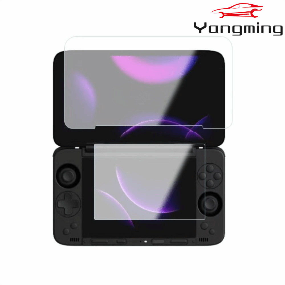 YANGMING กระจกนิรภัย, 9H Flip Dual Screen Protector, Anti Scratch HD แบบเต็มหน้าจอป้องกันฟิล์มสําหรั