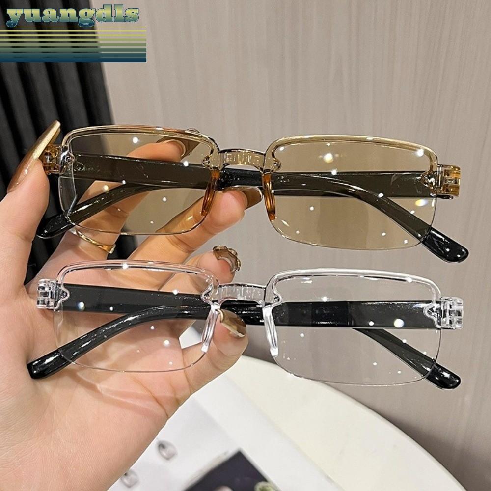 YUANG แว่นอ่านหนังสือซูมอัจฉริยะ, PC Eyestrain Relief Anti Blue Light แว่นตา, การออกแบบไร้กรอบน้ําหนักเบาสบาย Fit ปรับโฟกัสแว่นตาทํางาน