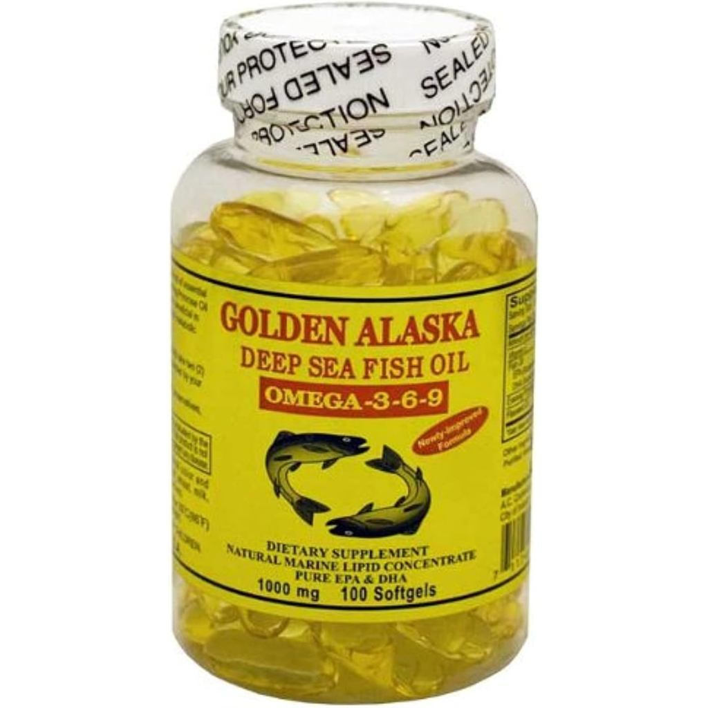 Golden Sea Deep Sea Omega-3-6-9Fish Oil1000mg100Grain Soft Capsules NC7I